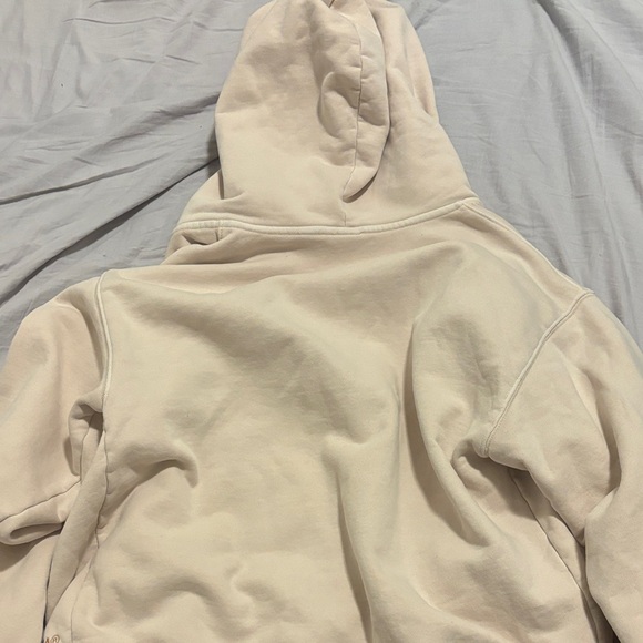 Aritzia Oracle Pink TNA sweat fleece perfect fit zip up hoodie - Picture 5 of 6